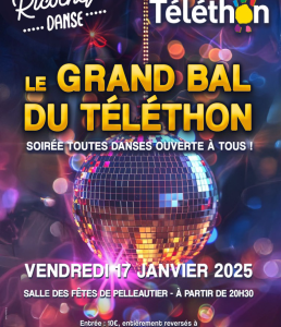 soirée dansante pour le téléthon à Pelleautier