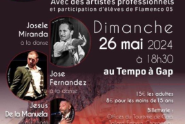 spectacle de flamenco au Tempo à Gap dimanche 26 mai 
