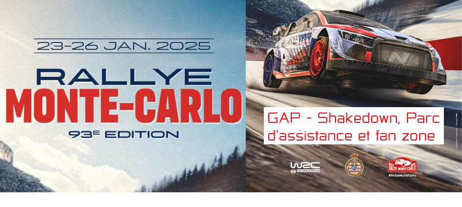 rallye monte carlo à Gap du 23 au 26 janvier