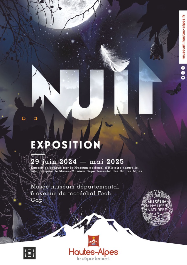 exposition sur le thème de la nuit au Musée Muséum Départemental de Gap