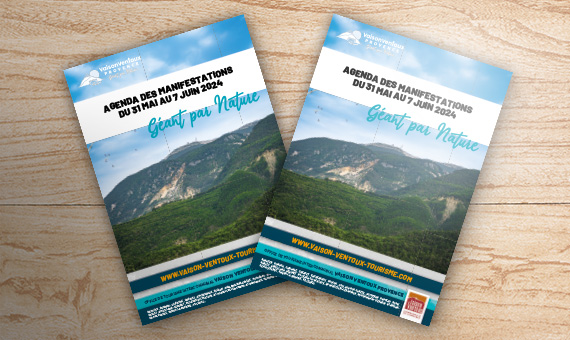 Le guide des manifestations de l'office de tourisme Vaison Ventoux Provence